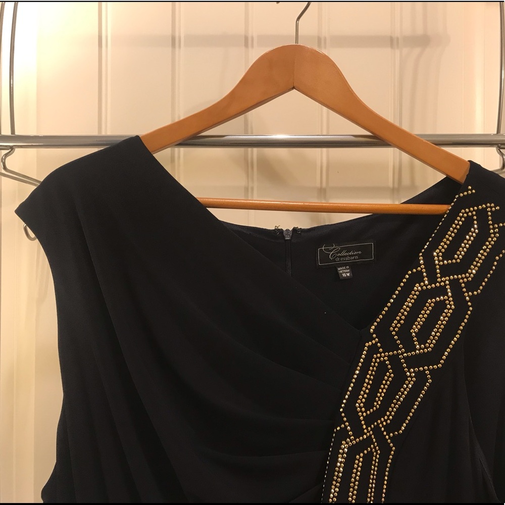 Collection Dressbarn Formal Dress Size 16W Navy